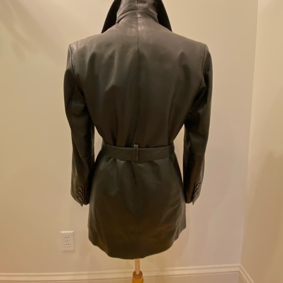 Vintage Wilson’s BlackLeather Trench Coat w Removable Lining / Size S - Picture 16 of 16